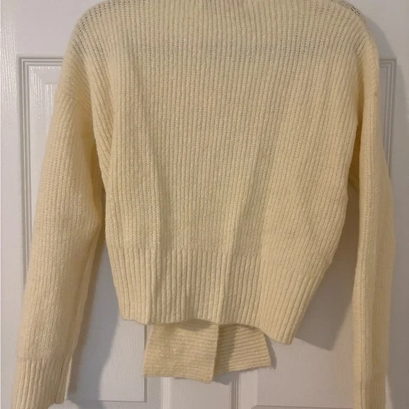 Petal & Pup Cream Sweater with Front Knot - Picture 4 of 4